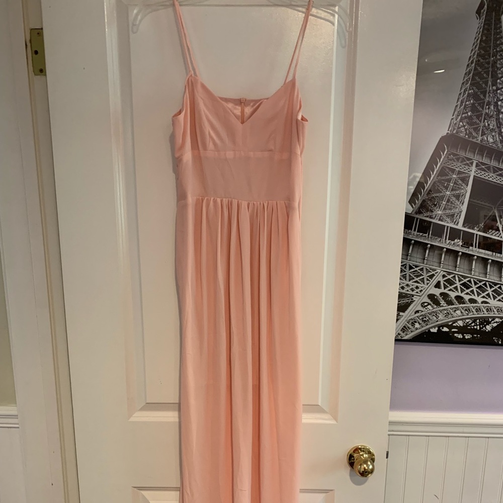 Light pink maxi dress